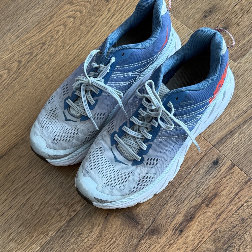 Size 9 Hoka Clifton 6 Red White Blue